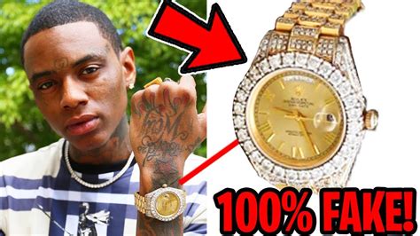 Unfortunate, but Soulja Boy is flexing a fake Patek 5711 Tiffany 